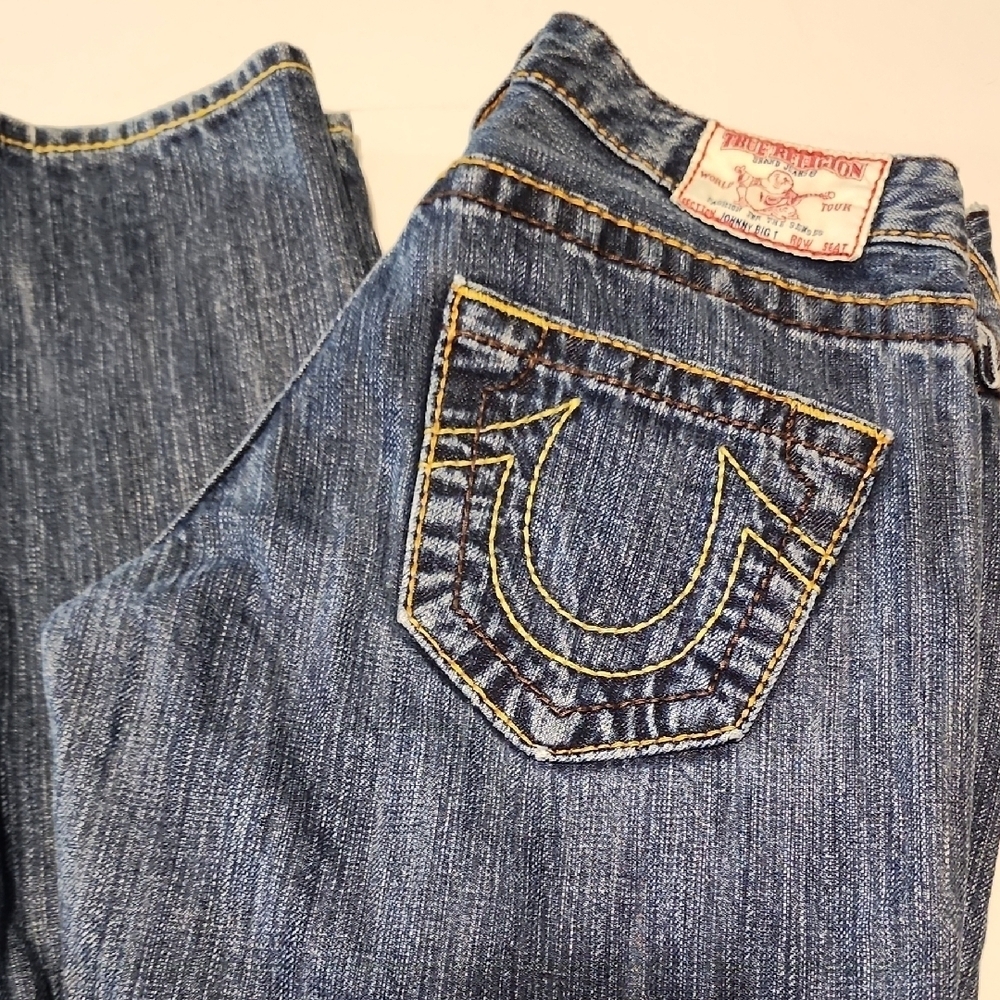 True Religion Women's Classic Blue Boot Cut Jeans
